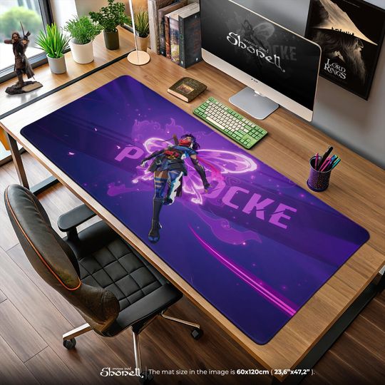 Psylocke Gaming Desk Mat, X-Men Gift, Marvel Gamer Decor
