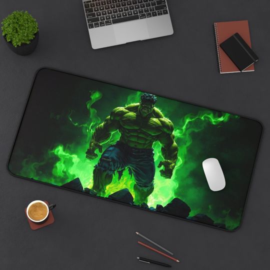 Discover Hulk-Inspired Gaming Desk Mat, Desk Pad for Gamers, Office Decor, Unique Gift for Marvel Fans, PC Gaming Accessories, Superhero Desk [...]