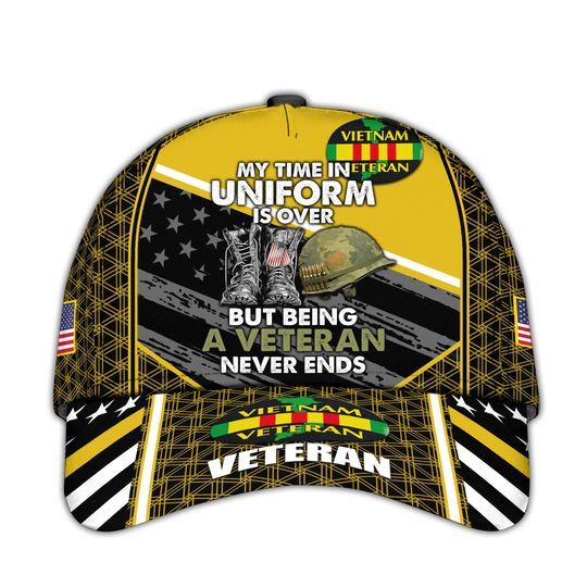 Vietnam Veteran Hats For Men Vietnam Vet Baseball Cap Proud US Veteran