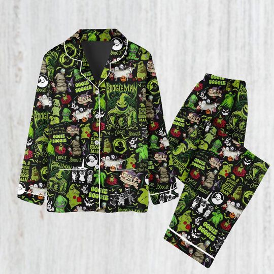 Discover Oogie Boogie Halloween Pajamas, Nightmare Before Christmas Movie Pajamas, Halloween Party Gift, Horror Movie Fan