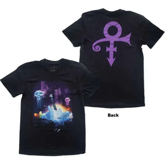 Discover Prince Lotus Logo Double Sided T-Shirt Men Black