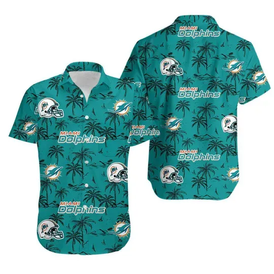 Discover Tropical Dolphin Hawaiian Shirt, Summer Beach Outfit