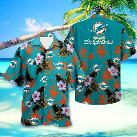 Discover Tropical Dolphin Hawaiian Shirt, Summer Beach Outfit