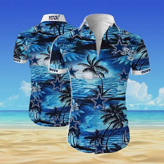 Dallas Cowboys Hawaiian Shirt, Summer Beach Outfit