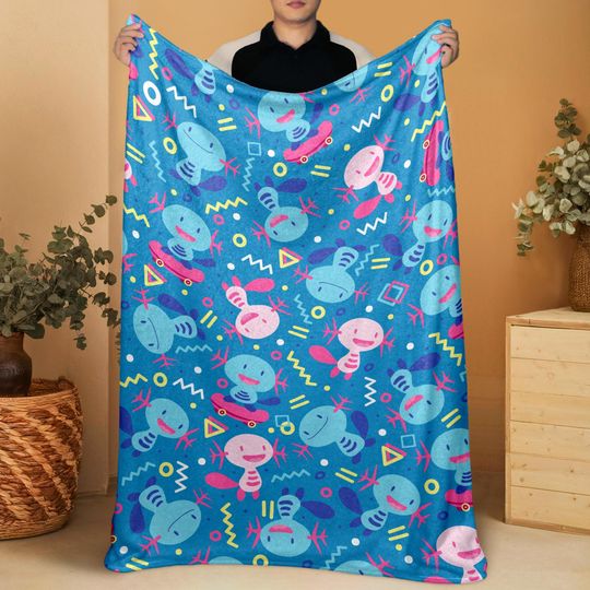 Discover Wooper Fleece Blanket Home Decor Throw Blanket Bedroom Decor Baby Blanket Cute Wooper Blanket Gifts