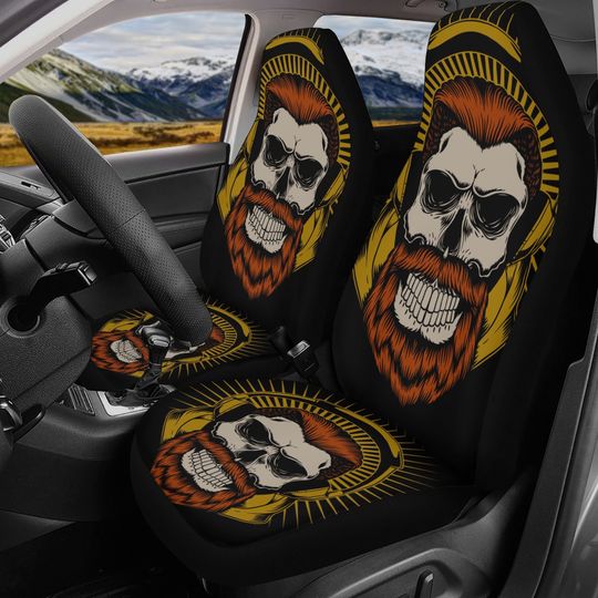 Discover Gothic Car Seat Cover skull car mat, Halloween skull seat cover mat for car skeleton seat protector cover mat for car, horror car seat cover
