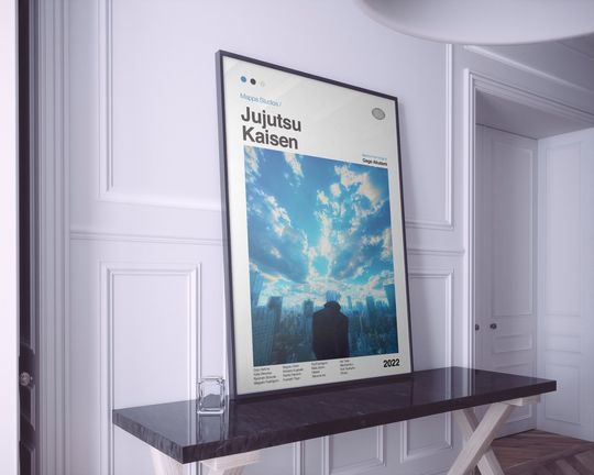 Discover Anime Poster | Jujutsu Satoru Print | Anime Poster | Anime Manga Art Print | Minimalist Poster | Vintage Retro Art Print | Flexible Sizes