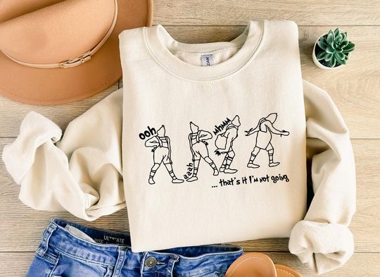 Discover That's It I'm Not Going Sweatshirt, Funny Christmas Character Sweater, Trendy Christmas Gift Shirt