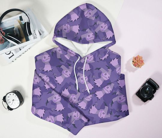 Mimikyu Hoodie, Kawaii Unisex Hoodie, Cute Graphic Hoodie, Trendy Sweatshirt