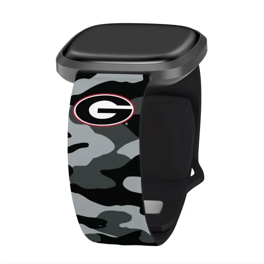Discover GA bulldogs HD Camo FitBit Versa 3 & Sense Watch Band