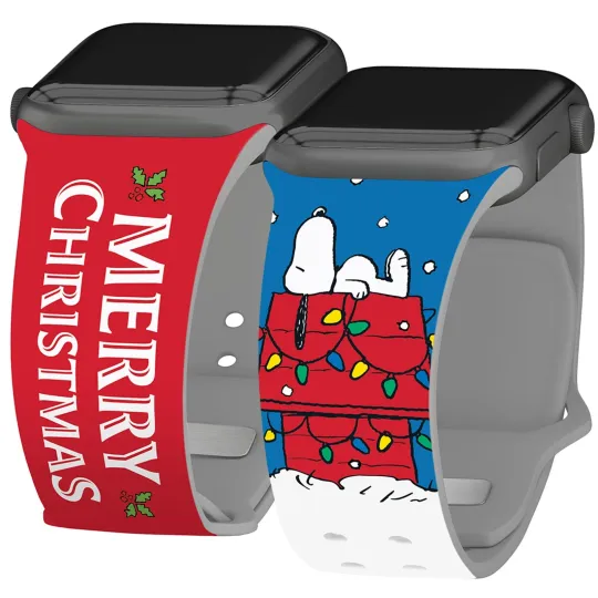 Discover Peanuts Holiday Happiness HD Watch Band Compatible with Apple Watch