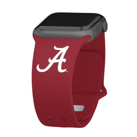 Discover Albm Crimson Tide Silicone Watch Band Compatible with Apple Watch
