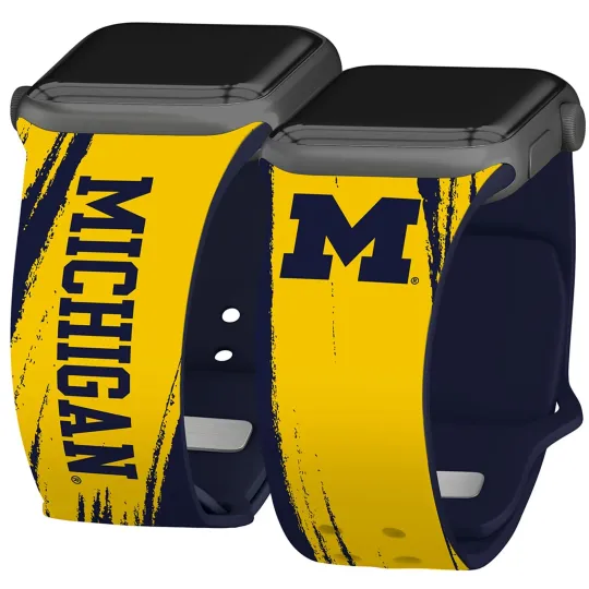 Discover Michigan Wolverines HD Watch Band Compatible with Apple Watch
