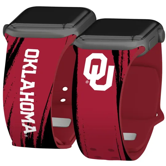 Discover Oklahoma Sooners HD Watch Band Compatible with Apple Watch