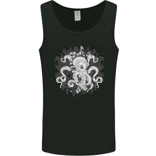 Discover An Octopus in the Deep Ocean Sailor Sailing Mens Vest Tank Top