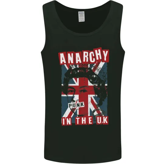 Discover Anarchy in the UK Punk Music Rock Mens Vest Tank Top