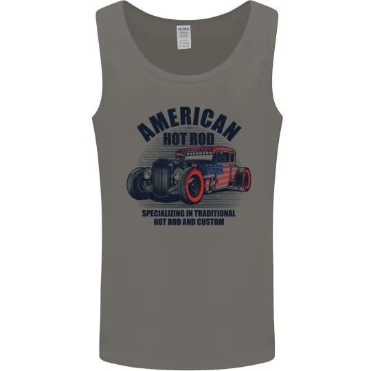 Discover American Hot Rod Enthusiast Car Tank Top for Men
