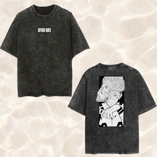 Discover Jujutsu Satoru x Tomie  Unique Double-Sided Graphic Tee , Anime , 2k streetwear shirt
