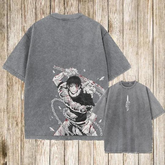 Jujutsu Satoru Anime T-Shirt Loose Cotton Summer Short Sleeve New Retro Manga Tee Gym