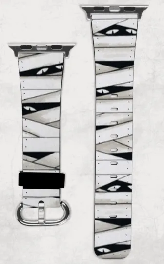 Discover Halloween Mummy Apple Watch Band NEW 38/40/41 & 42/44/45 Disney Spooky Scary