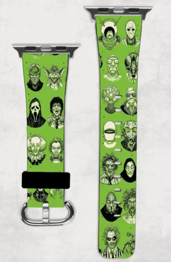 Discover Horror Monsters Apple Watch Band NEW 38/40/41 & 42/44/45 Scary Movie Halloween