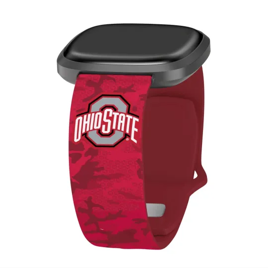Discover Ohio State Buckeyes HD Camo FitBit Versa 3 & Sense Watch Band