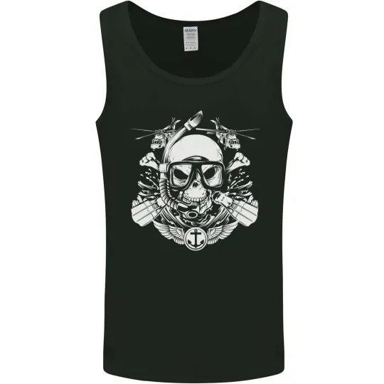 Discover Marine Scuba Diver Navy Seals Tank Top