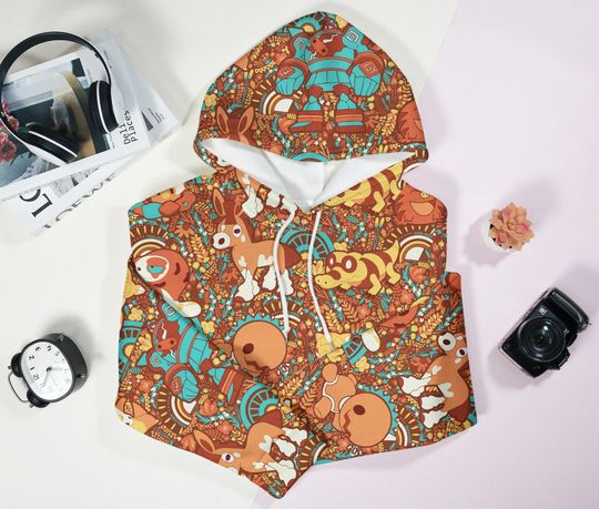 Discover Cubone and Trapinch Hoodie, Earth Tone Hoodie, Kawaii Fall Aesthetic Unisex Hoodie