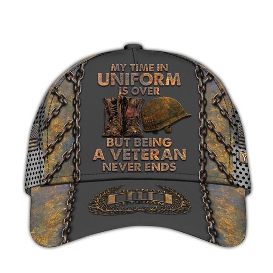Vietnam Veteran Hats For Men Personalized Veteran Baseball Caps