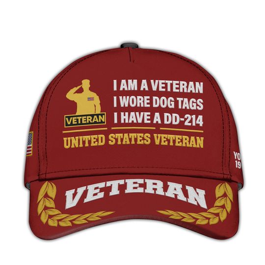 Discover Embroidered DD214 Veterans Hat  Patriotic Ball Cap Military Hat Cap