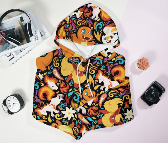 Charmander Hoodie Shirt Scorbunny Unisex Hoodie Aloha Kawaii Hoodie