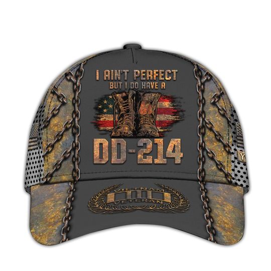 Vietnam Veteran Hats For Men Personalized DD214