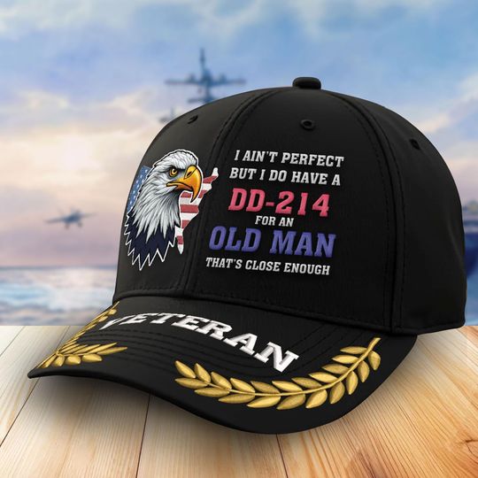 Embroidered Veteran Hats For Men, DD214 Veterans Day Hat, Military Hats For Men