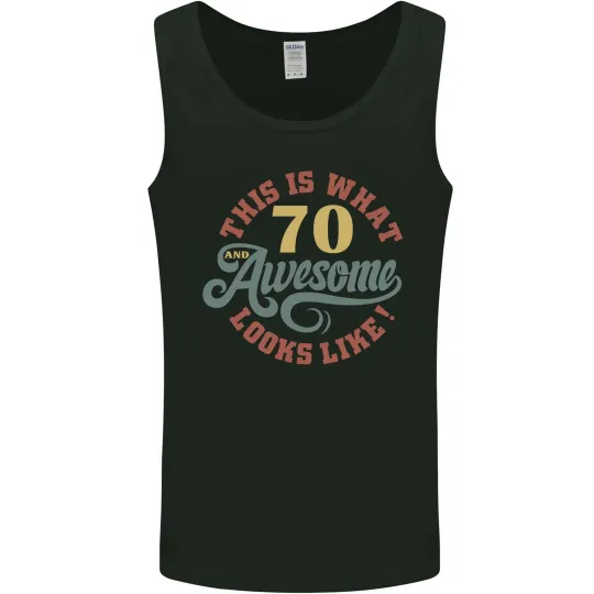 Discover 70th Birthday Men's Tank Top - 70 Years Old Vintage Vest