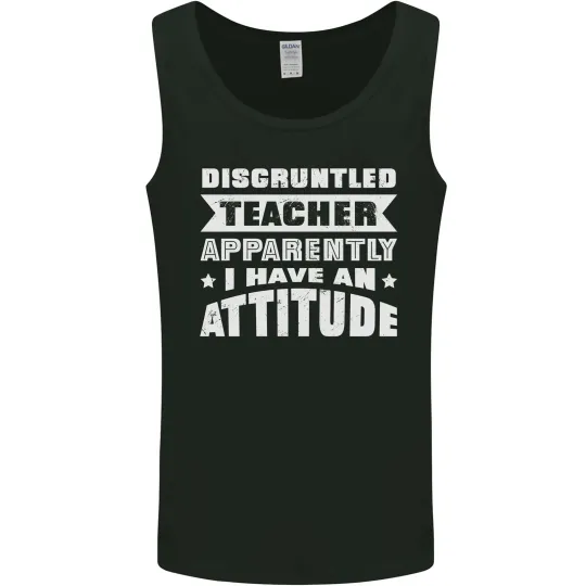Discover Teacher Attitude Funny Teaching Math English Men's Tank Top