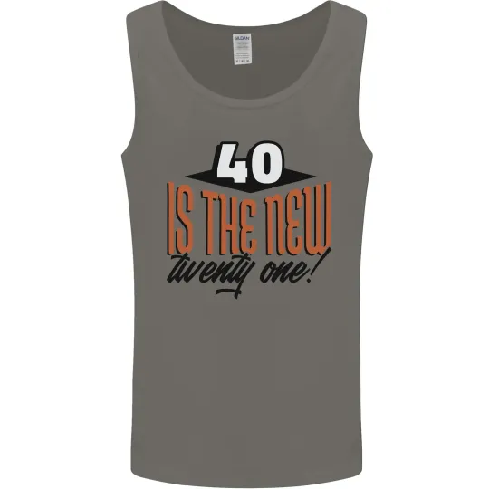 Discover 40th Birthday Men's Tank Top - 40 Is the New 21 Funny Vest