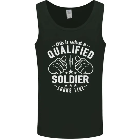 Discover Men's Tank Top - This Is What a Qualified Soldier Looks Like Vest