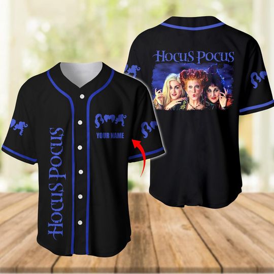 Personalized Hocus Pocus Baseball Jersey, Sanderson Sisters Shirt