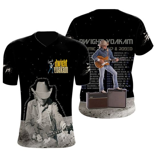 Dwight Yoakam Rodeo Tour 2025 T Shirt 3D
