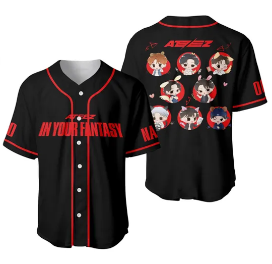 Ateez In Your Fantasy Baseball Jersey, Ateez In Your Fantasy World Tour