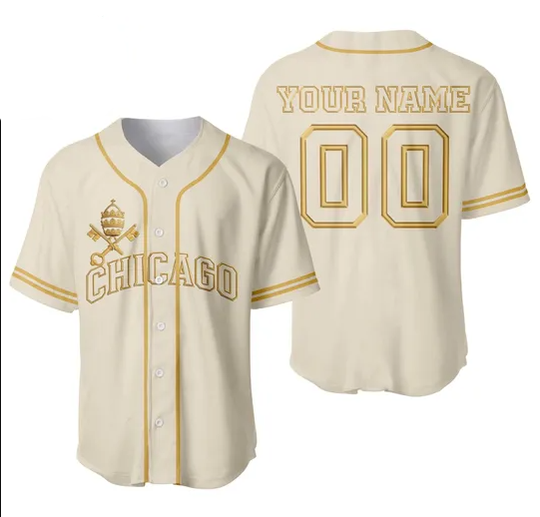 Da Pope Custom Baseball Jersey, Pope Leo XIV Shirt, Religious Shirt