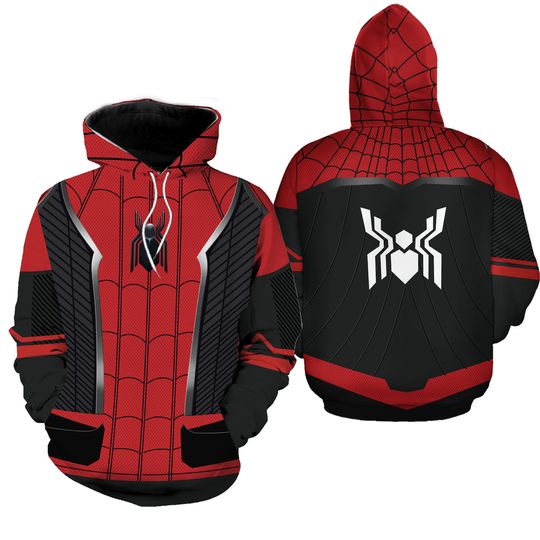 Spider Hoodie Jogger Set, Halloween Family Group Costume, Casual Autumn Winter Hoodie Wear