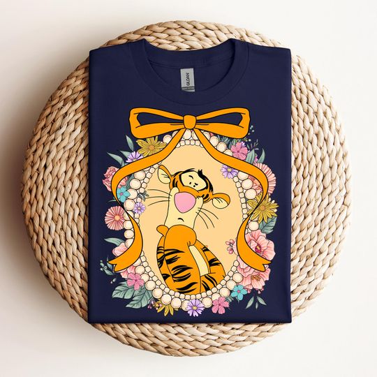 Discover Vintage Coquette Bows Disney Winnie The Pooh Shirt, Pooh Tigger Tshirt, Disneyland Family Matching Trip