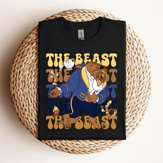 Discover Retro Disney Beauty And The Beast Shirt, Magic Kingdom WDW T-shirt Family Birthday Gift Adult Toddler Tee