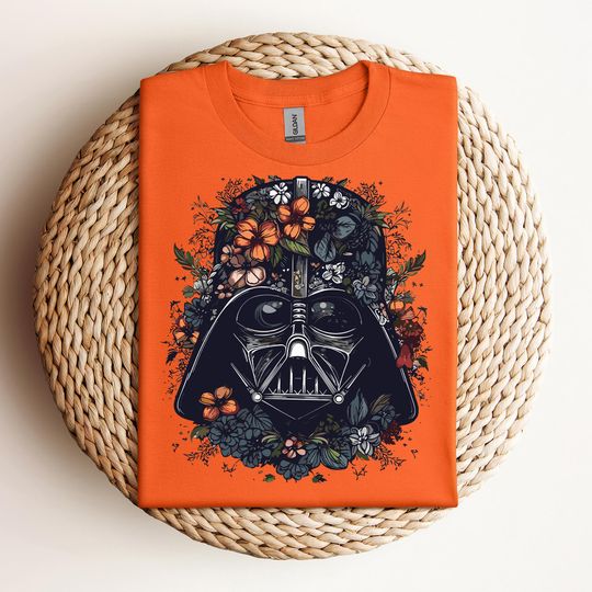 Floral Darth Vader Face Shirt, Star Wars Flowers T-shirt, Hollywood Studios Sweatshirt, Galaxy's Edge Tee, Funny girl gift