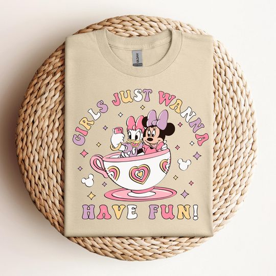 Disney Minnie Daisy Summer Shirt, Bella Canvas Girls Just Wanna Have Sun, Disney Besties Shirt, Disneyworld Shirt, Disney