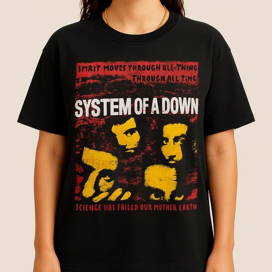 SYSTEM OF DOWN Vintage Graphic Tee - SOAD Rock Band Shirt