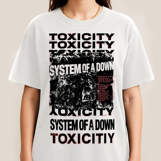 Vintage SYSTEM OF DOWN T-Shirt: Toxicity Album Art