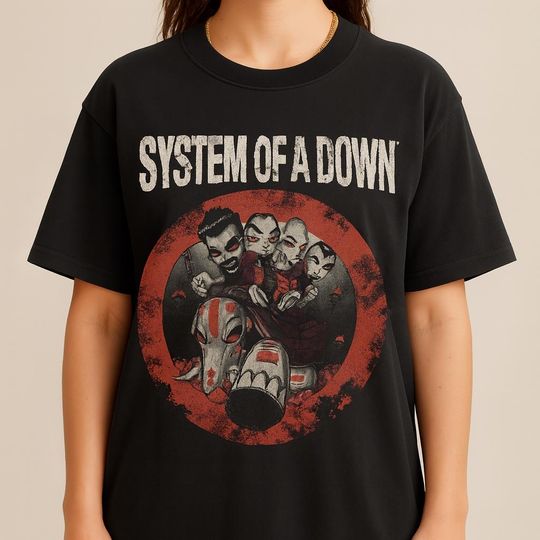 Discover SYSTEM OF DOWN T-Shirt: Toxicity Album, Vintage Rock Band Tee