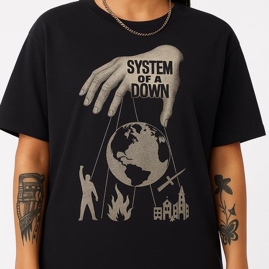 SYSTEM OF DOWN Shirt: Vintage Bootleg SOAD Graphic Tee